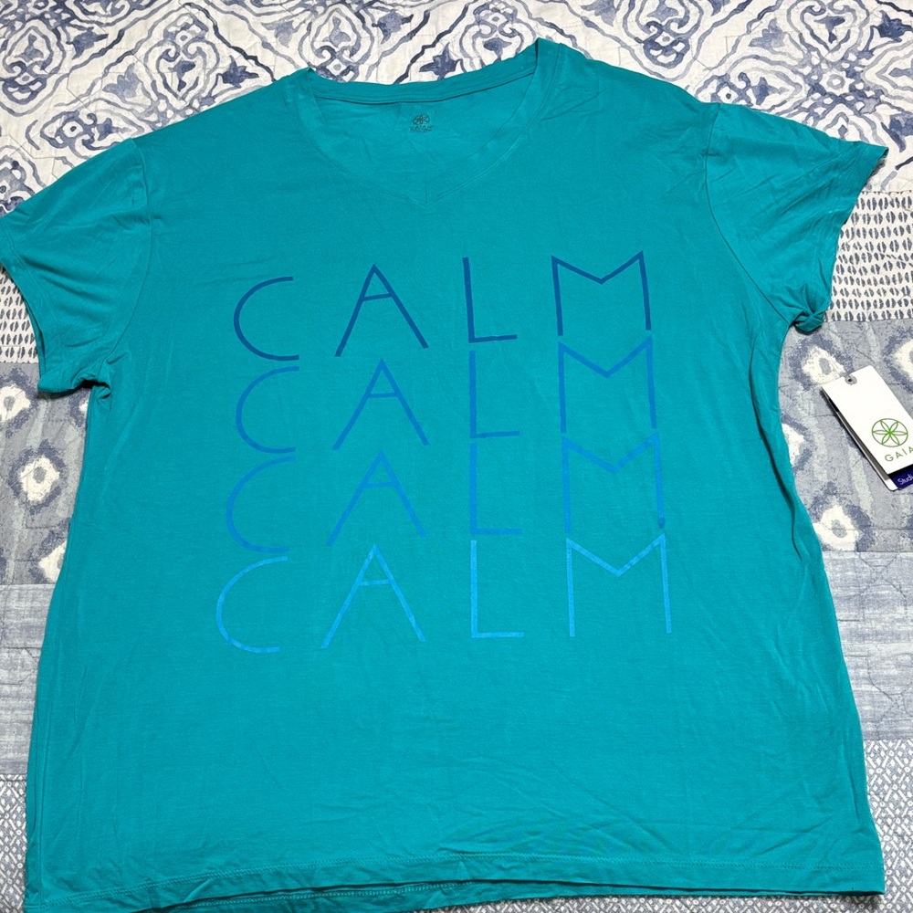 GAIAM Blue Calm Graphic Short Sleeve Tee